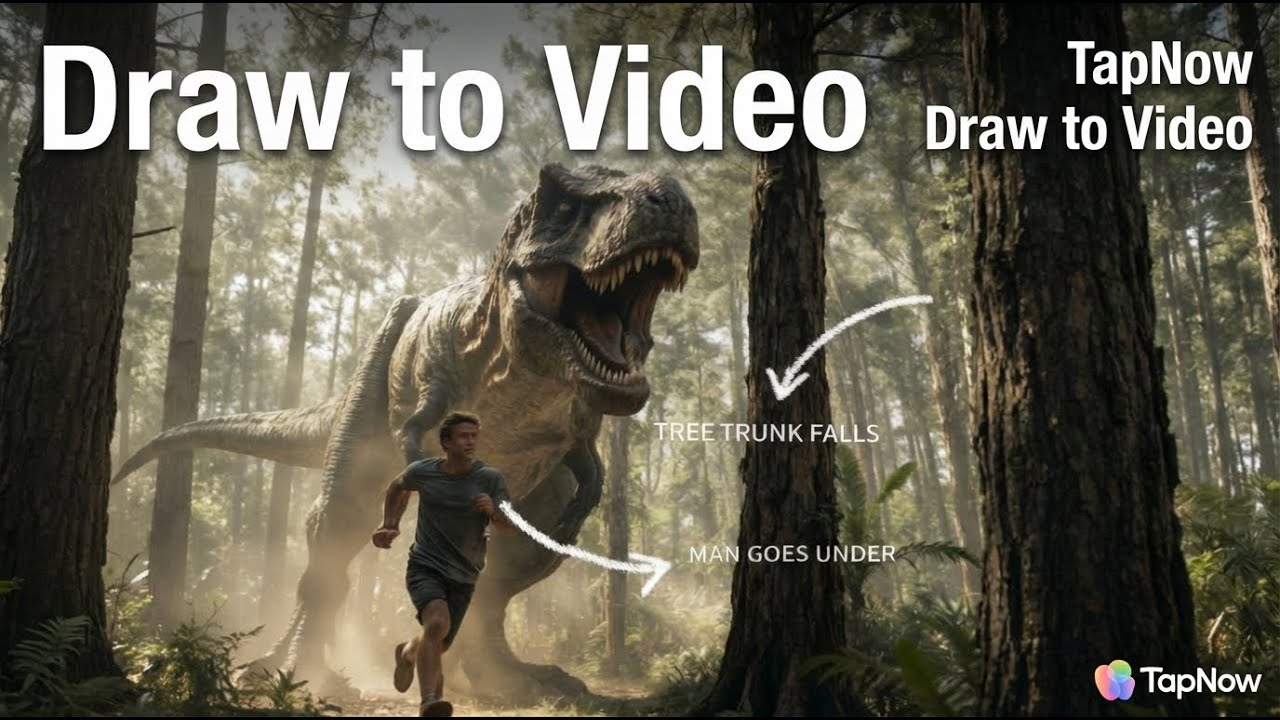 Turn Sketches Into Moving Shots | TapNow Draw-to-Video