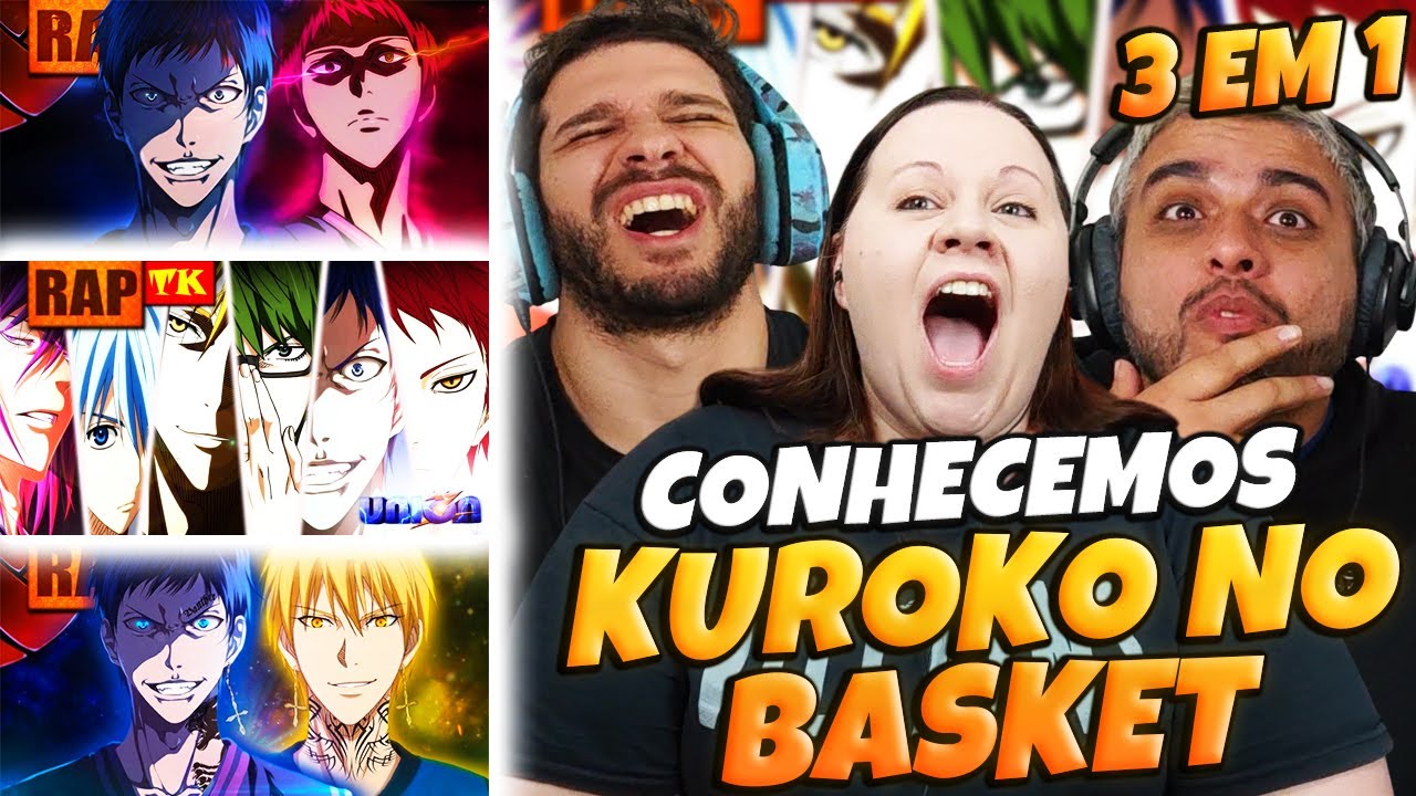 3 EM 1 KUROKO NO BASKET | TK RAPS | Rap da Geração Milagrosa + Se Curve + Se Ajoelhe | FAMILY REACTS