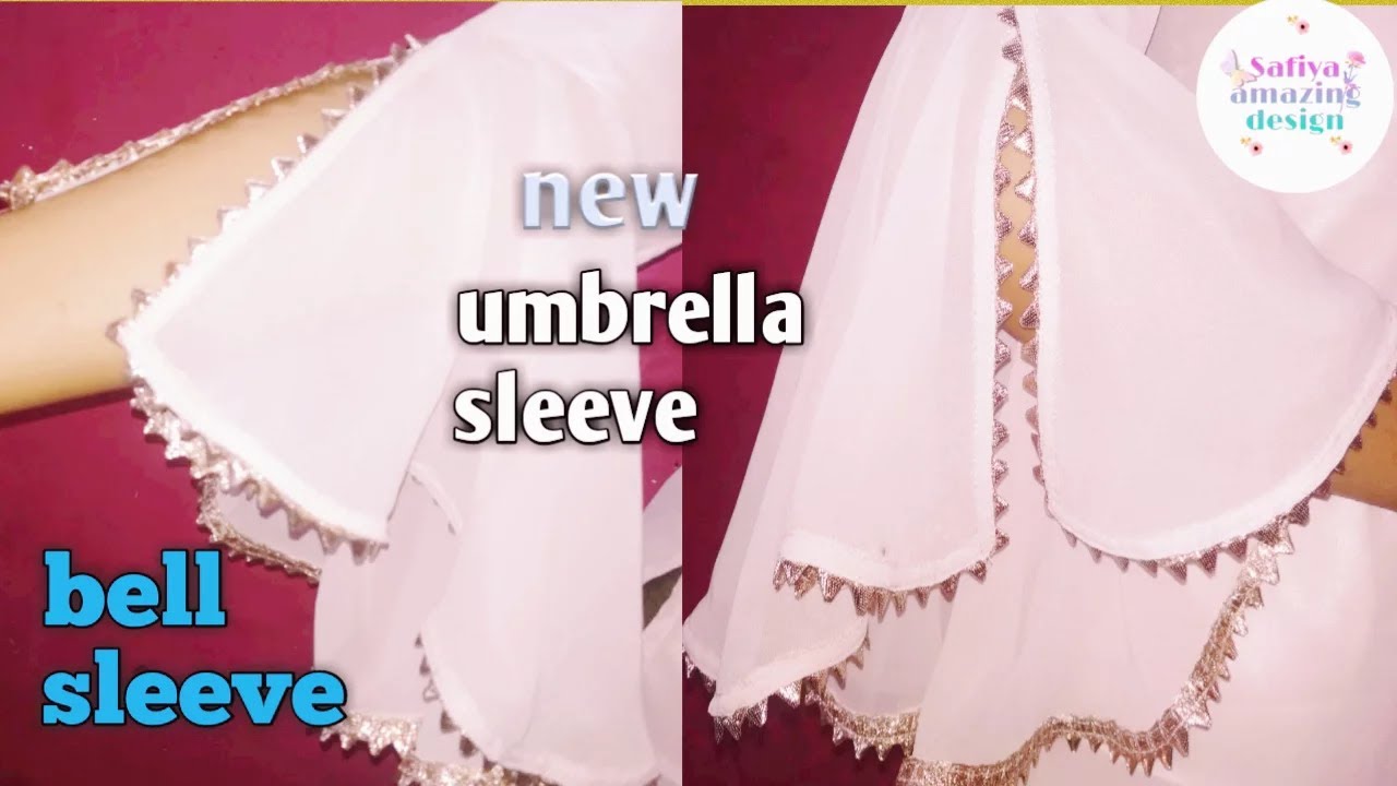 New Trendy beautiful bell sleeve 2023 high low with gotta Patti asteen की design cutting stitching#