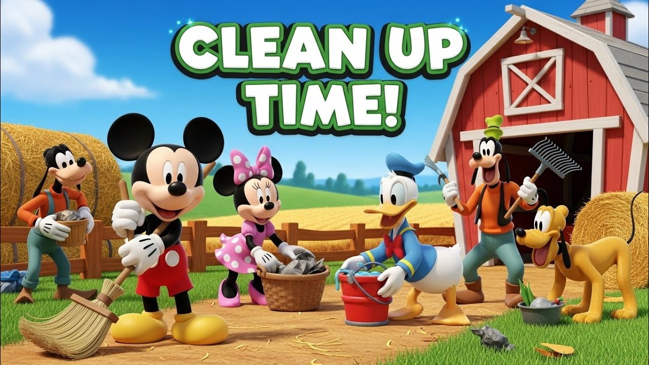 Farm Cleanup & Helping Time 🧹🌾 | Mickey Mouse and Friends – Episode 7 | Kids Cartoon