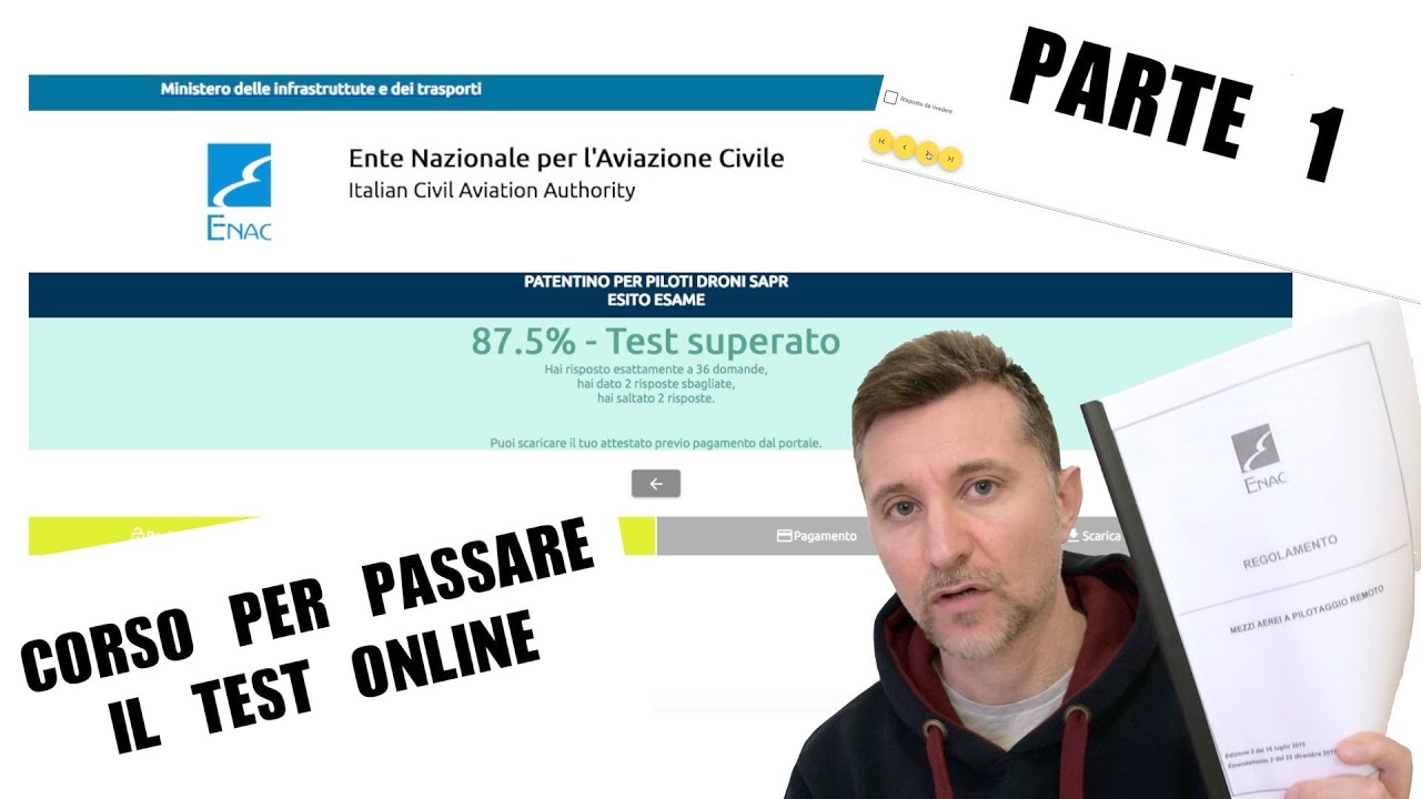 PATENTINO DRONI - CORSO PER PASSARE IL TEST ONLINE PARTE 1