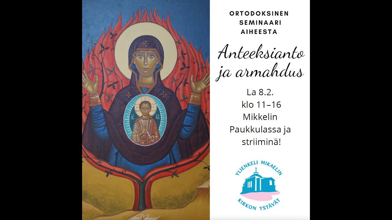 Anteeksianto ja armahdus-seminaari la 8.2.2025