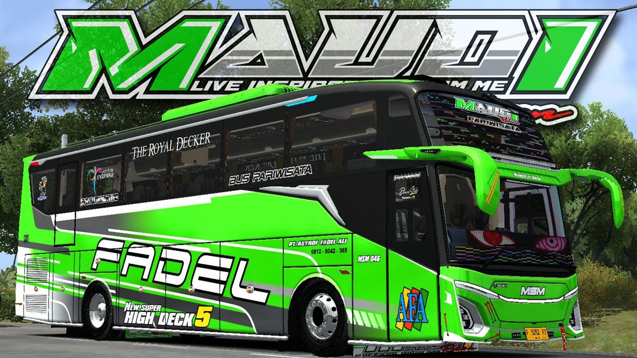 MSM Maudi. Livery Mod JB5 SPEK GABUT MHD Art. Bussid