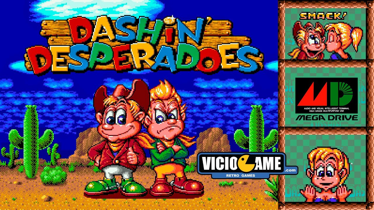 🎮 Dashin Desperadoes (Sega Genesis) Complete Gameplay