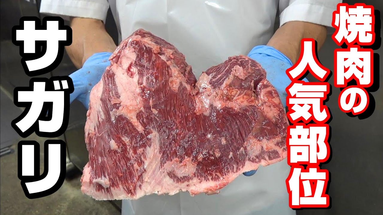 【作業風景】サガリの解説～カットまで。ハラミに続いて人気上昇中の部位♪