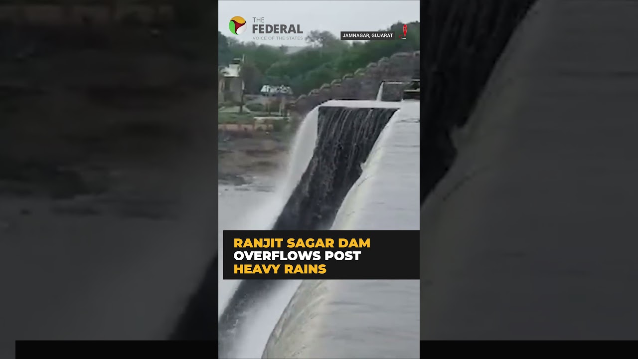 Ranjit Sagar Dam Overflows After Heavy Rain in Jamnagar