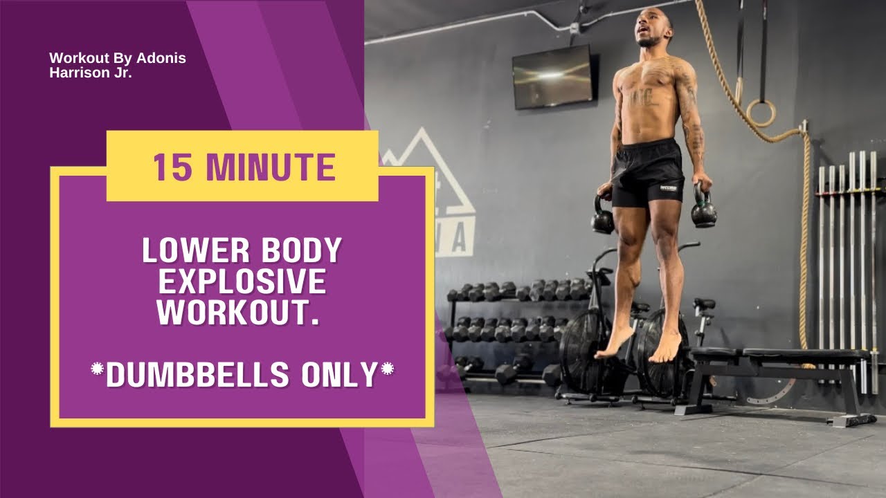 Lower Body Explosive Dumbbell Workout| To Develop: Speed, Jumping, and Prevent Injury