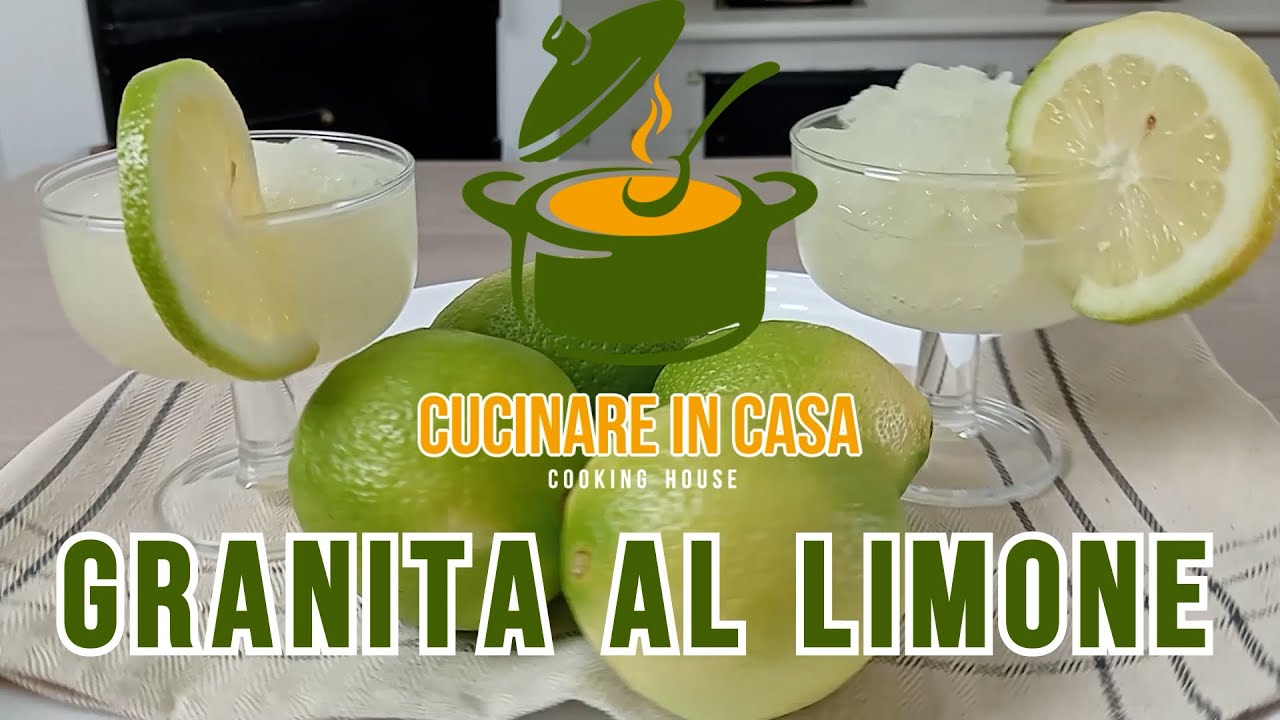Granita al limone siciliana senza gelatiera