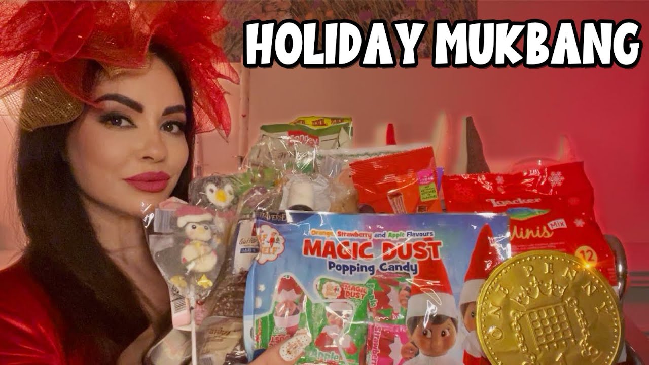 MUKBANG HOLIDAY TREATS ASMR (Eating Sounds, Crunchy Triggers & More)