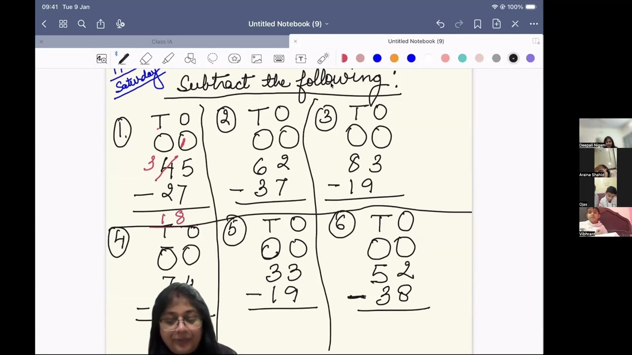 17 Jan 2026 - Mathematics - 1A Online Classes - SR International Bareilly
