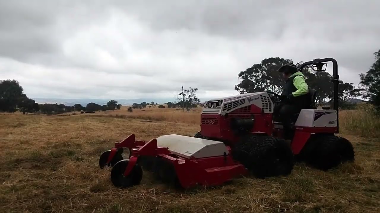 Ventrac - paddock slasing after rain