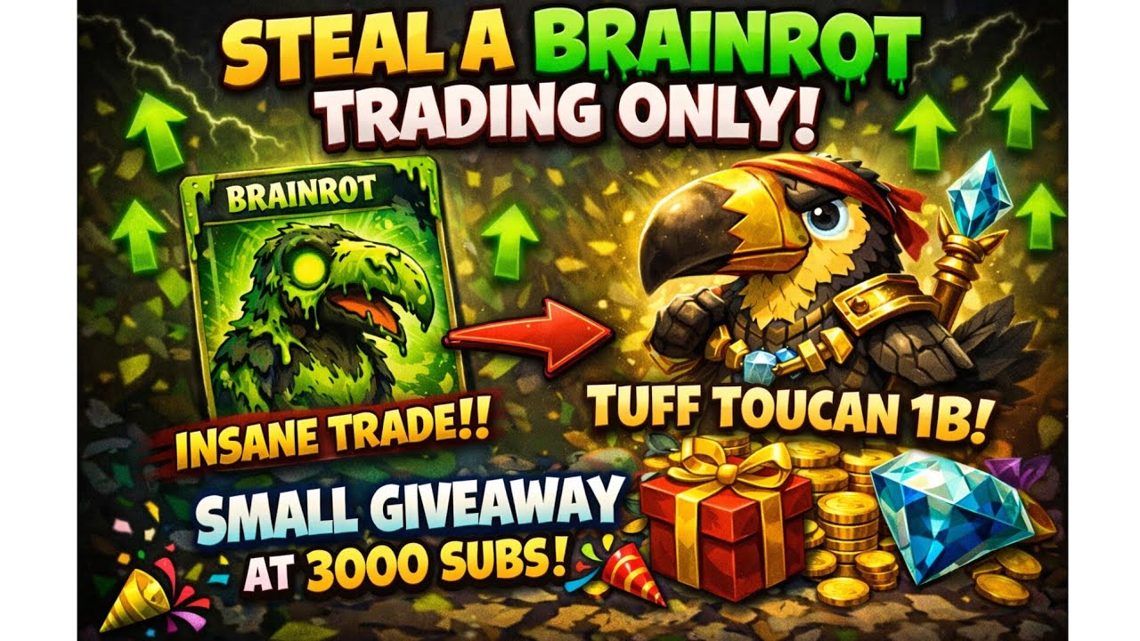 STEAL A BRAINROT TRADING ONLY AND SMALL GIVEAWAY 🎉 WITH SUBSCRIBE