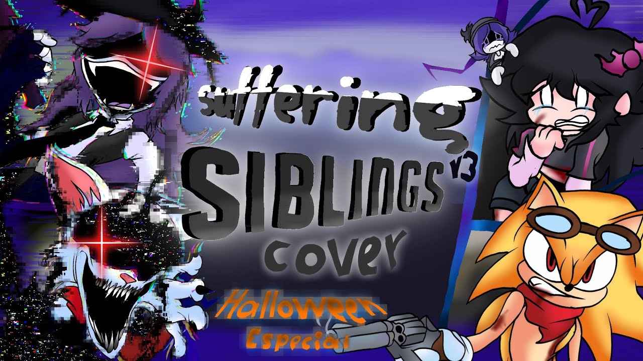 Fnf pibby apocalypce Suffering siblings v3 Cover halloween especial 🎃💀👻🏵️