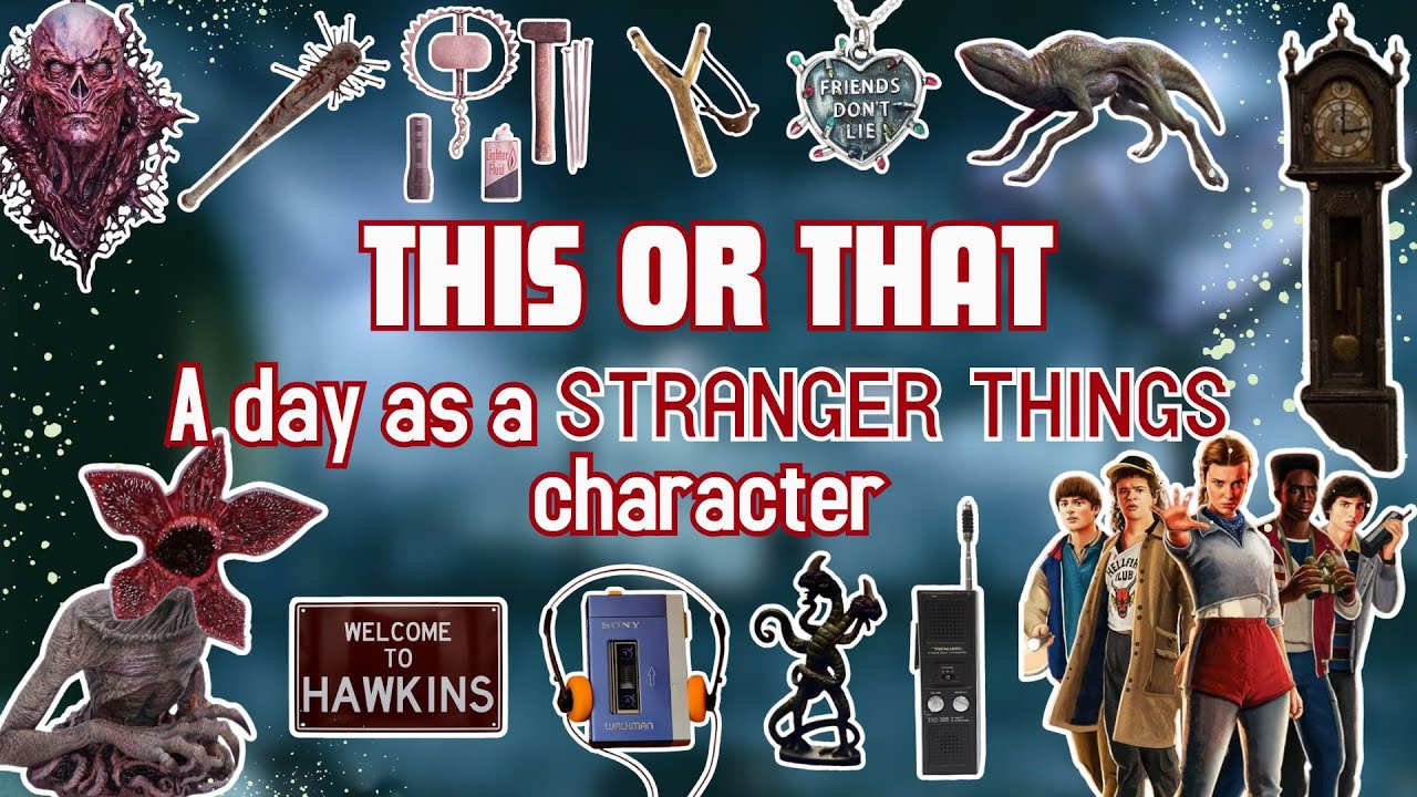 Build a day as a STRANGER THINGS character | THIS OR THAT🧨⚡🔦