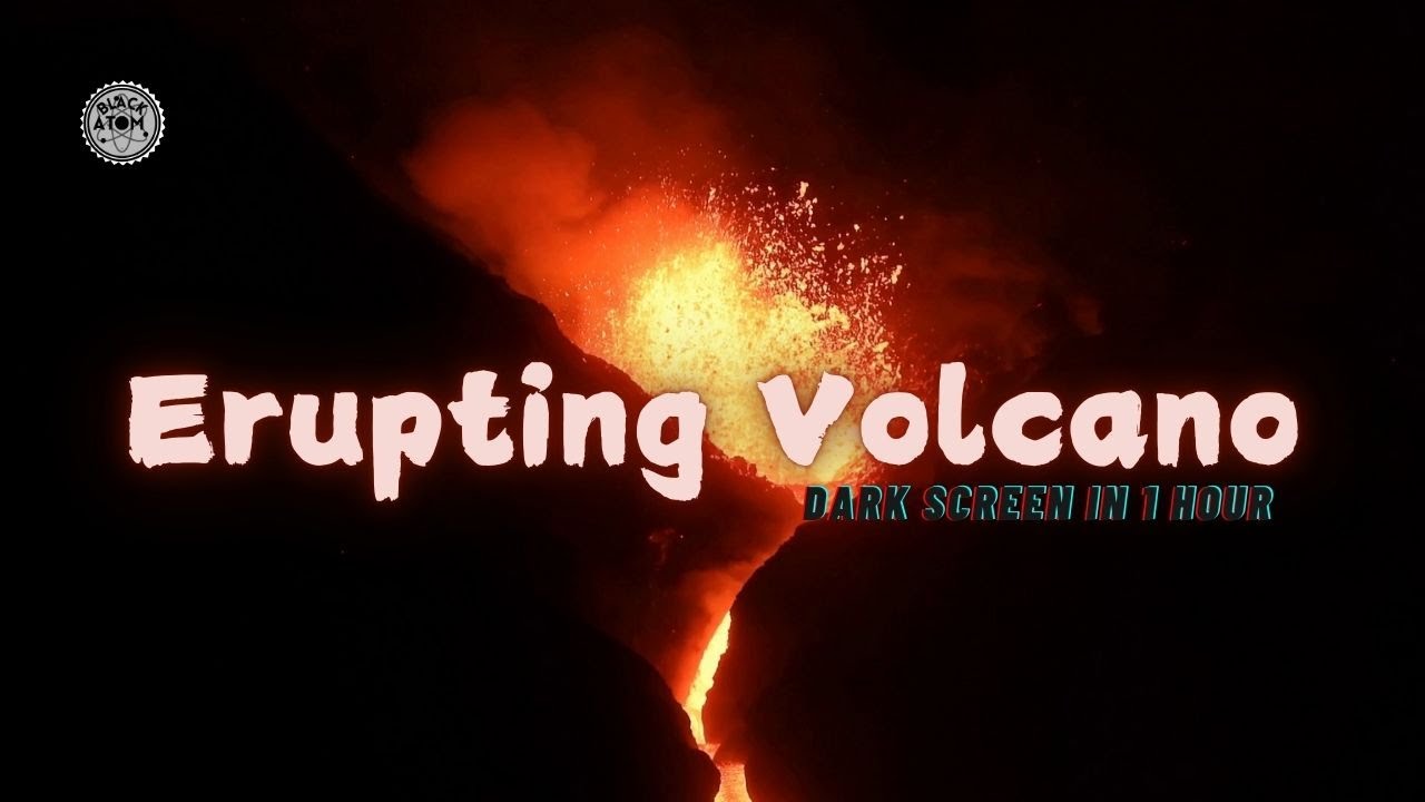 🌋 Erupting Volcano Ambience ⨀ 12 Hours of Deep Rumble & Distant Explosions for Sleep & Focus 🔥