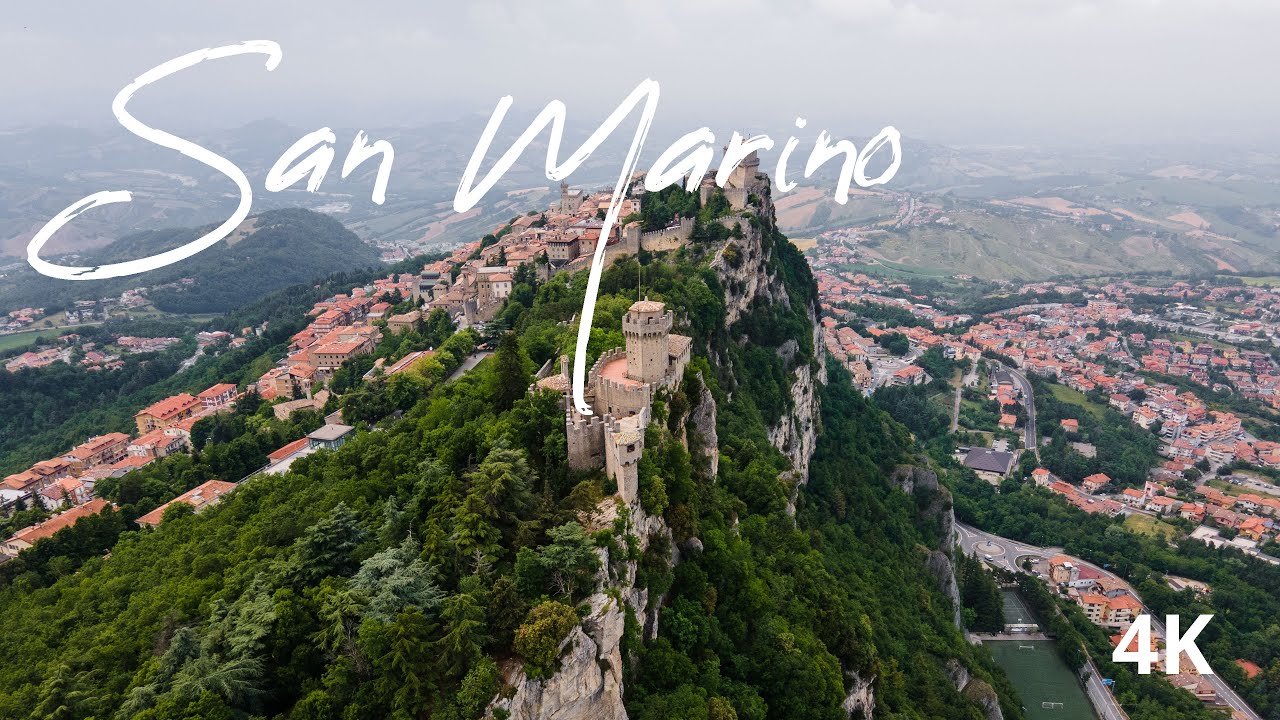 San Marino in 4K 🇸🇲 - Scenic Drone Film