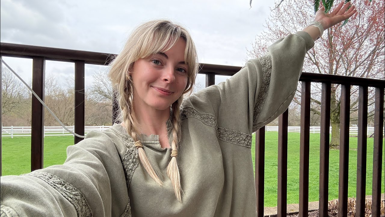 ASMR In My Parents Backyard | Beautiful Spring Day Energy 🌷🌳🕊️