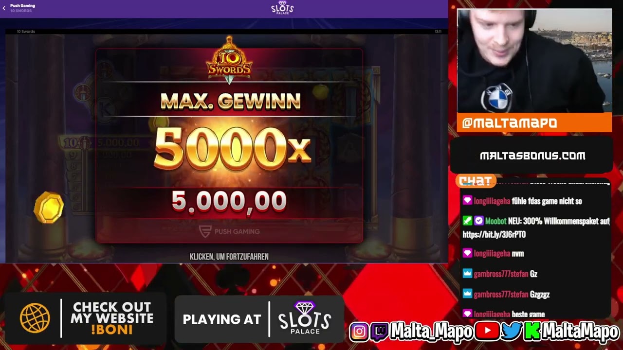 WORLDS FIRST MAX WIN 5000x IN NEW EXCLUSIVE SLOT 10 SWORDS / Push Gaming (Release 31st May)