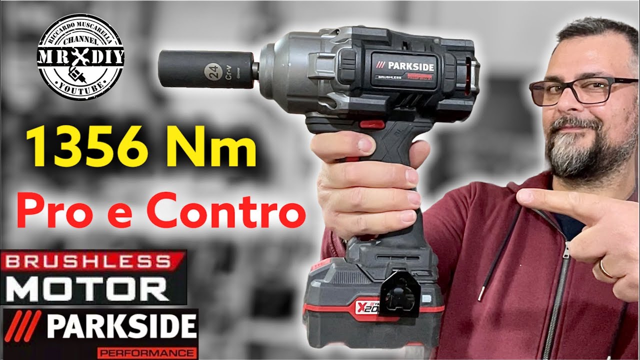 💪 😍 Avvitatore a impulsi Parkside Performance da 1356 Nm. PASSP 20-Li A1 brushless. Percussione