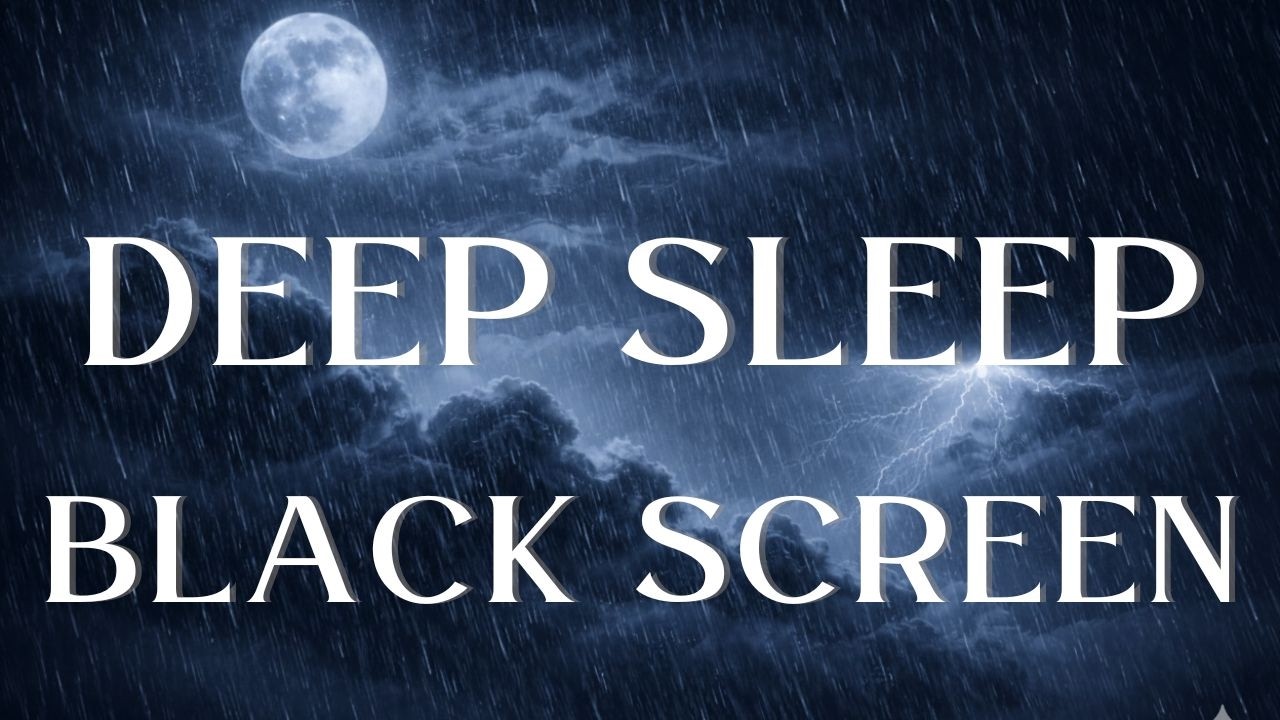 Heavy Rain for Deep Sleep (Black Screen)
