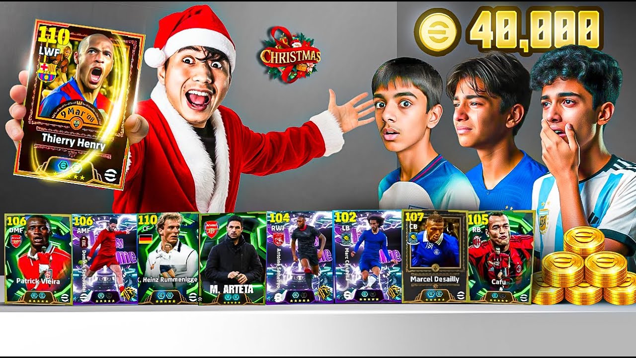 I Surprised My Subscribers With The Craziest Christmas Gifts on efootball 26 Mobile Squad Upgrade