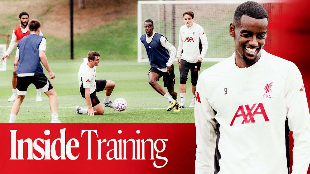 Inside Training: Alexander Isak's first session with Liverpool FC