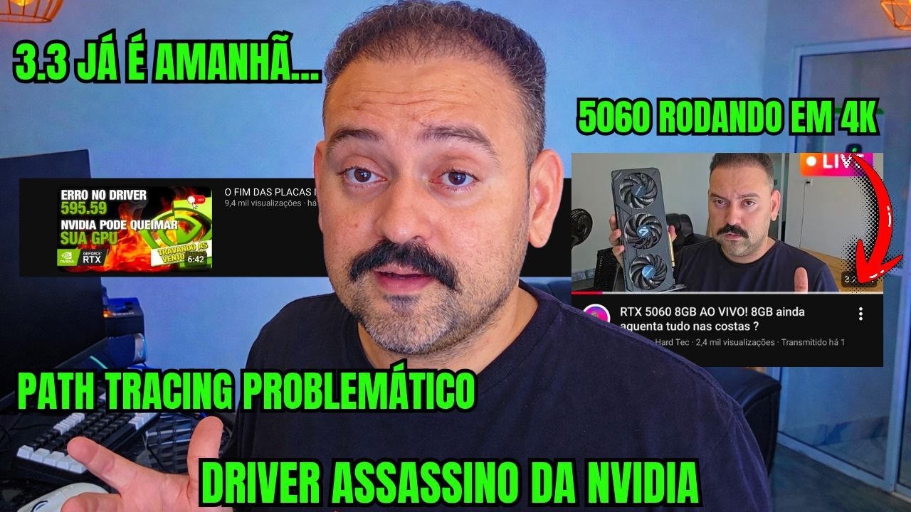 SEGUNDÃO DA DEPRESSÃO, NVIDIA LANÇA DRIVER TERRORISTA, VAI COMEÇAR O 3.3, PATH TRACING PROBLEMÁTICO!