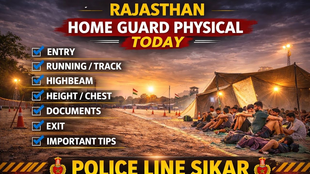 RAJASTHAN HOME GUARD PHYSICAL LIVE / RAJASTHAN HOME GUARD PHYSICAL TODAY /RAJASTHAN HOME GARD 