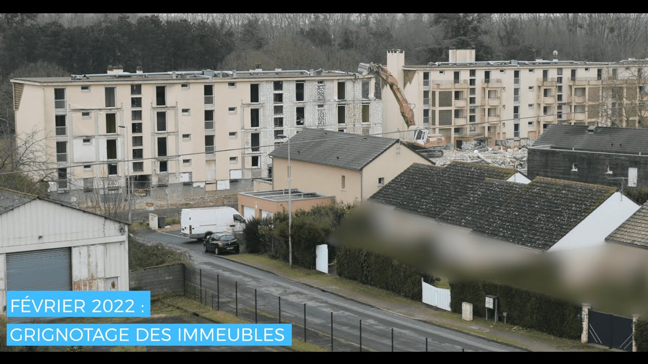 Timelapse démolition - quartier des Renardières à Châtellerault (86)
