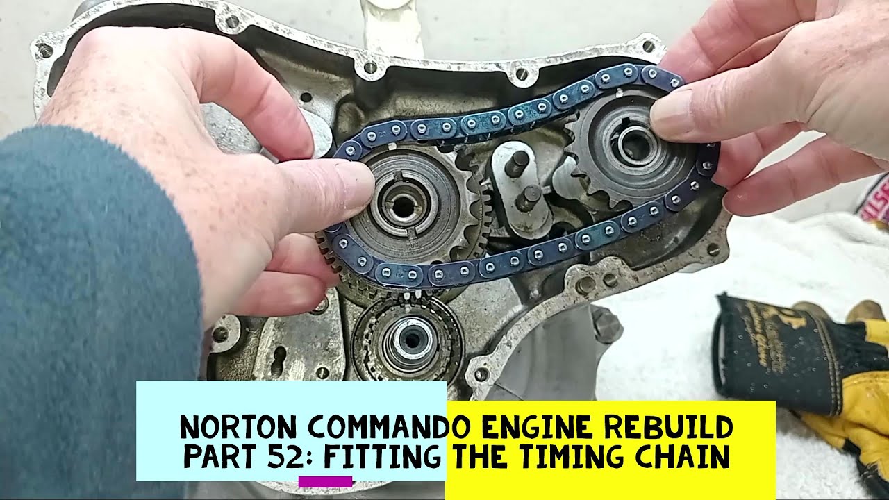 Norton Commando Engine Rebuild. Part 52: Fitting the Timing Chain