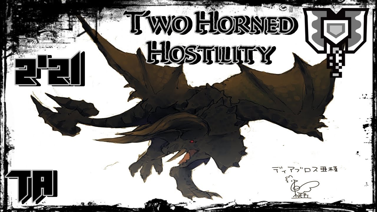 MHWorld - Two Horned Hostility - Black Diablos | Solo [2'21] Charge Blade | TA