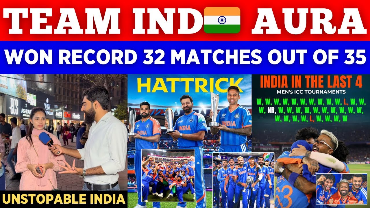 IND 🇮🇳 Won Record 32 Matches Out Of Last 35 Matches In ICC Events || Pak Public Reactions 