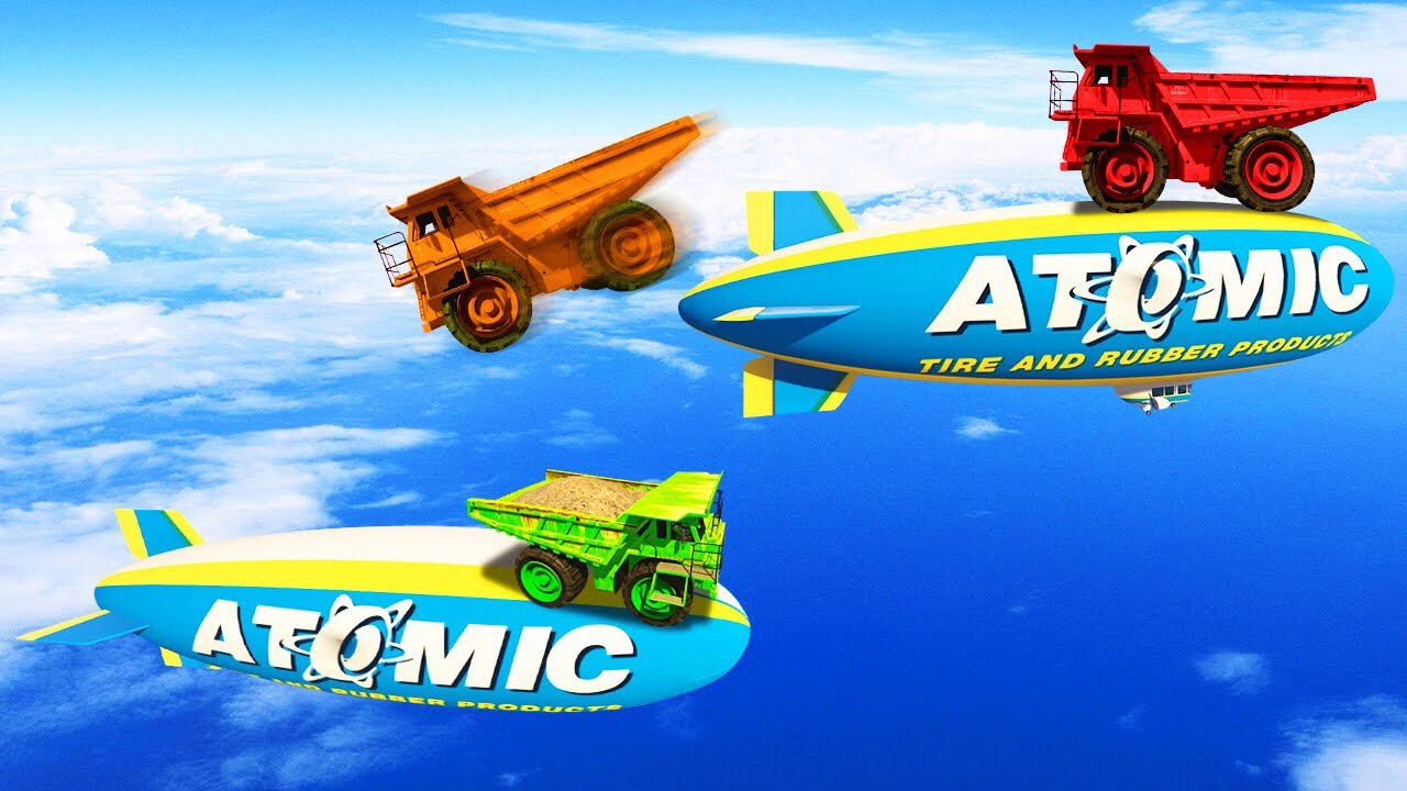 IMPOSSIBLE MILE HIGH BLIMP JUMPS! (GTA 5 Funny Moments)