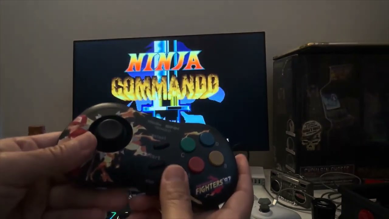 Atari Gamestation Pro - Demo Neo Geo, Arcade, SegaCD games video