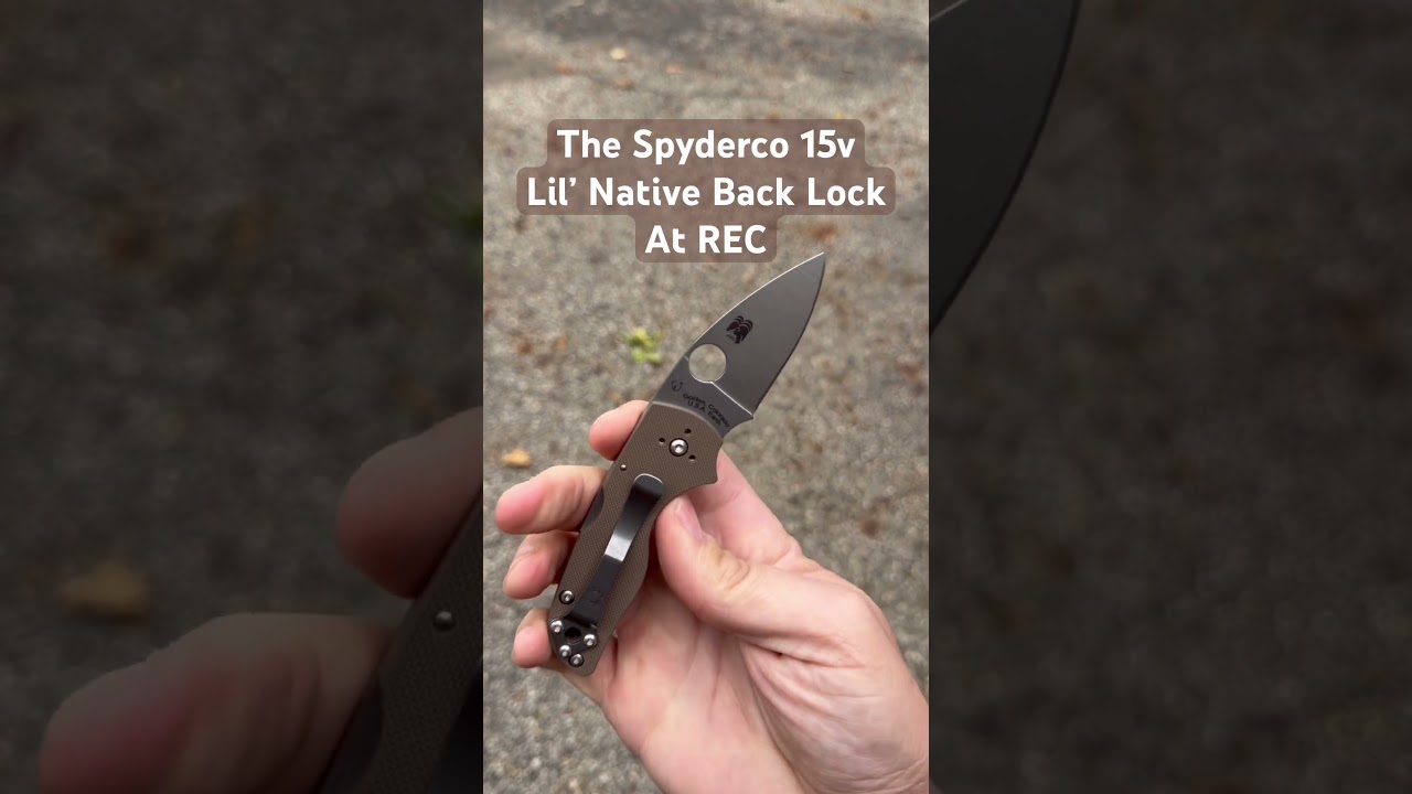 🧸15v Spyderco Lil&rsquo; Native Back Lock Sprint Run at REC! Order yours today @SpydercoKnivesOfficial
