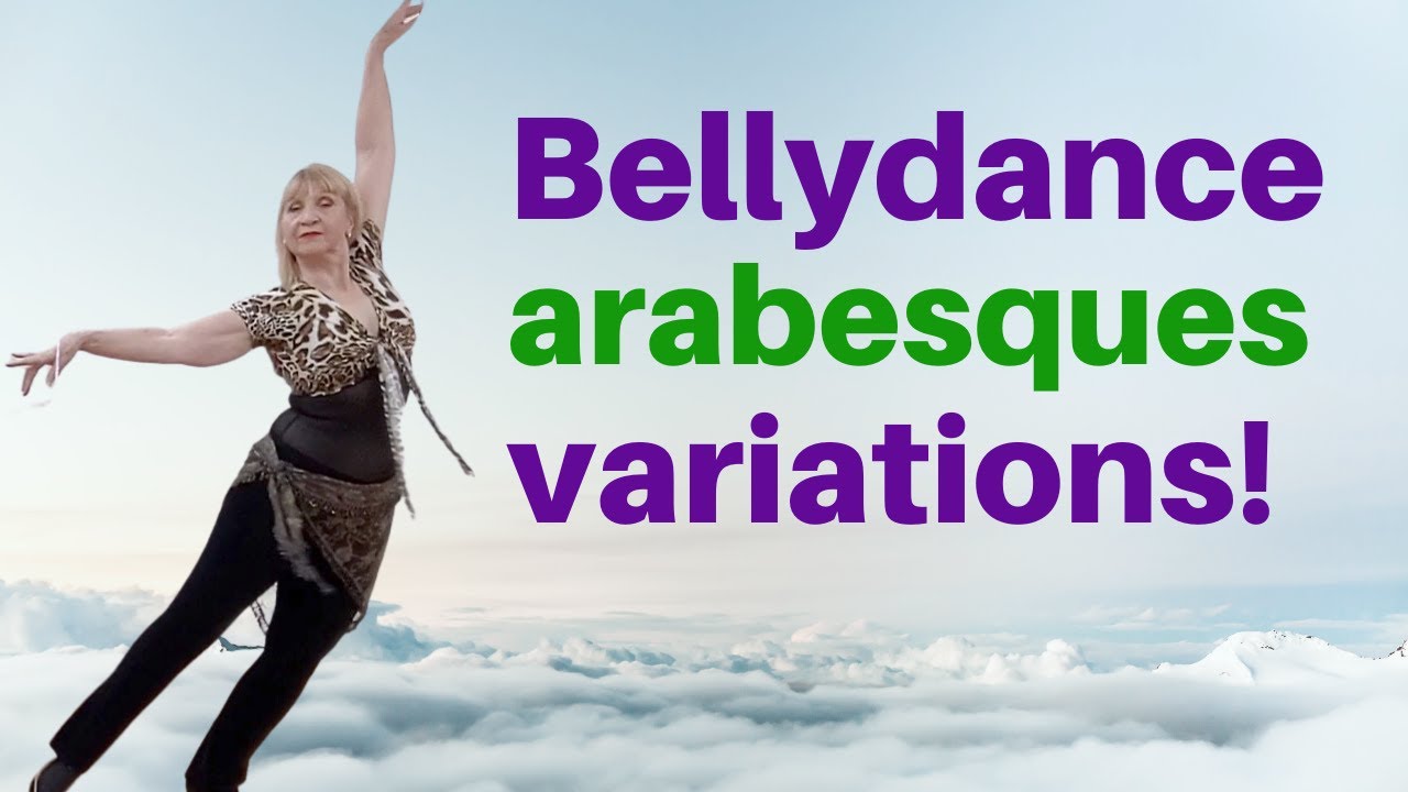 Belly dance arabesques variations. Advanced belly dance moves