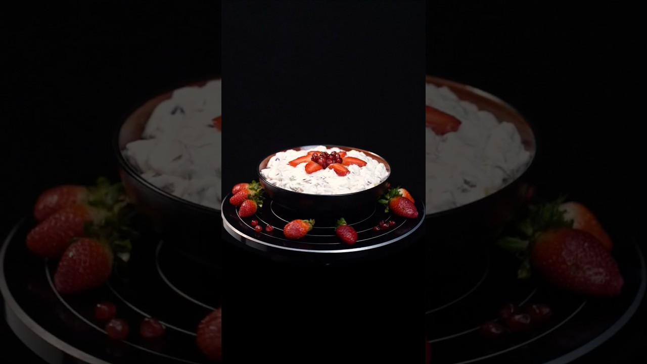 Ramadan Special: Creamy Nuts Fruit Chaat ASMR #recipe