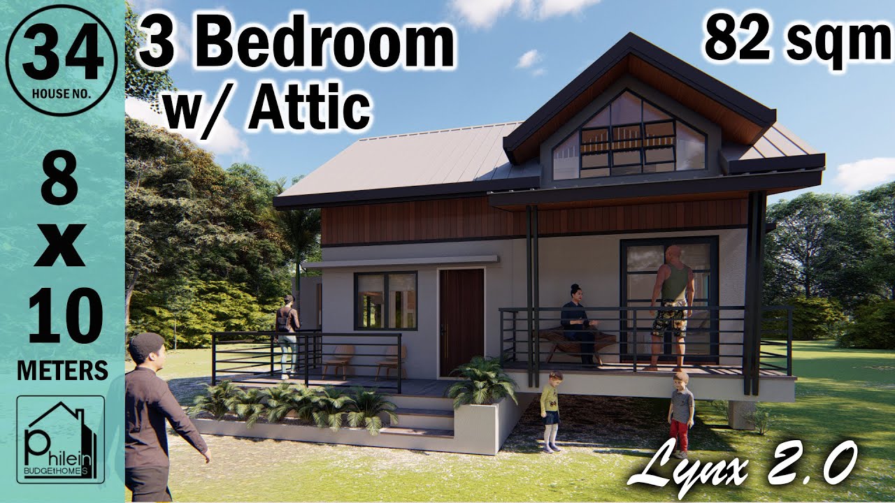 LYNX 2.0 | 3 BEDROOM BAHAY KUBO WITH ATTIC | 82sqm MODERN BAHAY KUBO