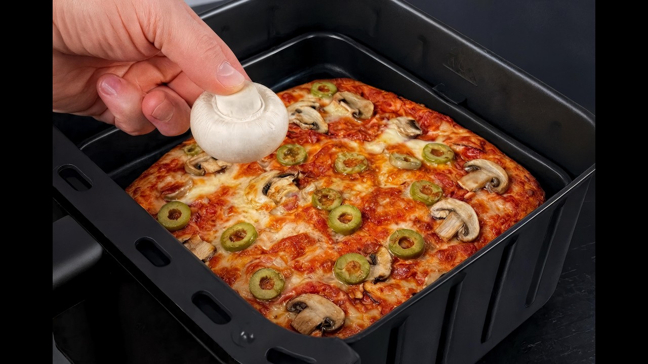 Now I don't buy pizza anymore! 10-minute air fryer hack!