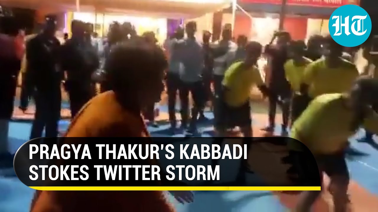 Watch: BJP MP Pragya Thakur's Kabaddi and Garba moves go viral; Twitter erupts
