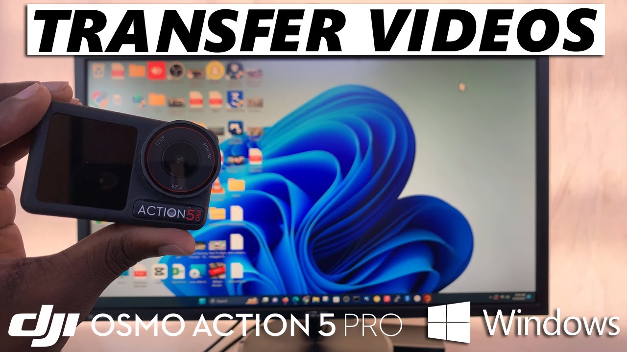 Как перенести видео с DJI Osmo Action 5 Pro на ПК / ноутбук с Windows