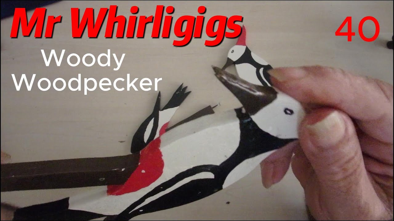 Whirligigs and Garden Spinners 40 Woody Woodpecker by Mr Whirligigs