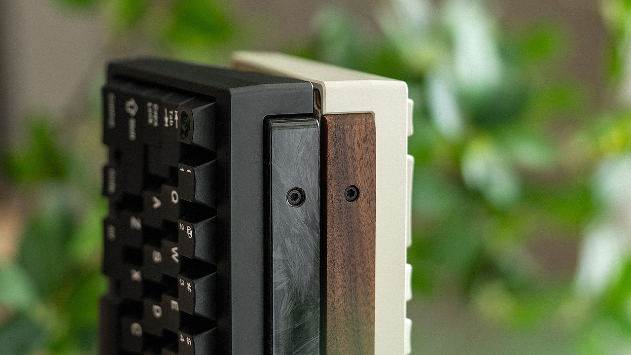 Wood Fabric Carbon Metal Keyboard
