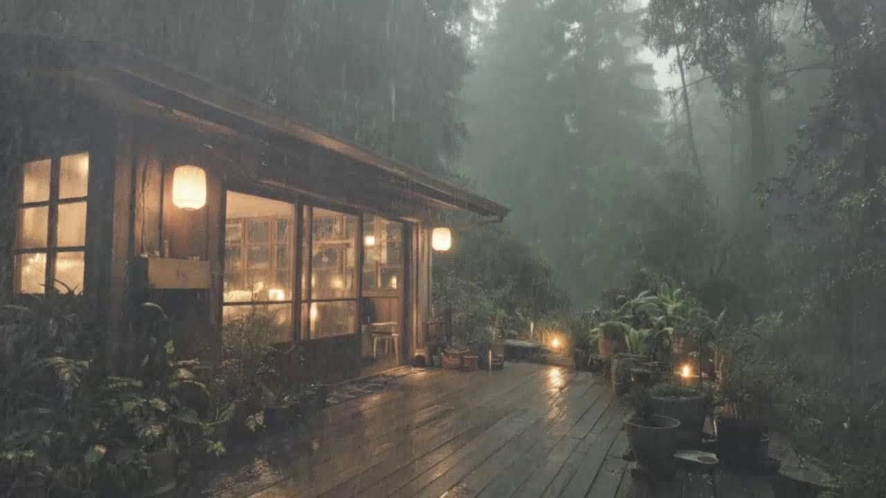 Night Rain Sounds Sleep Fast - 99% Instantly Fall Asleep with Soothing Rain Ambience | Study & Conce