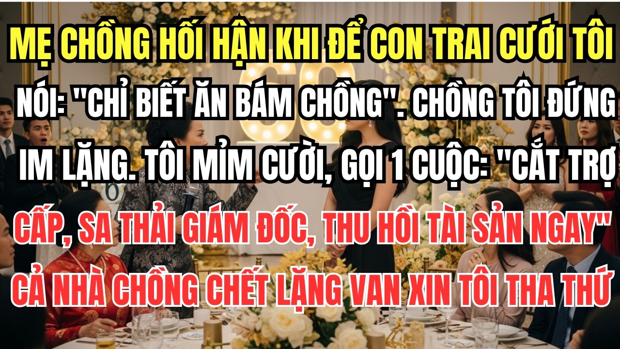 Mẹ Chồng Hối Hận Khi Chồng Cưới Tôi, Nói: 