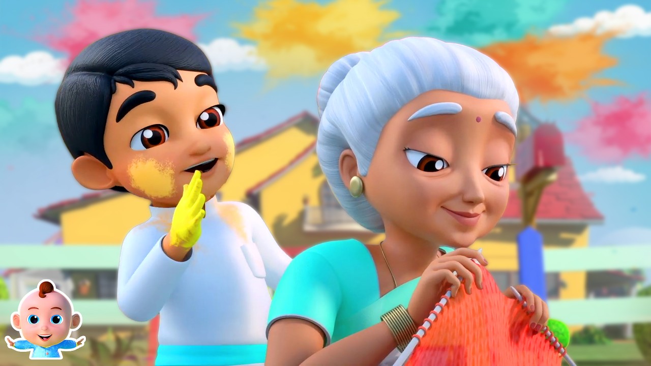 Holi Hai Song, होली है, Meri Super Nani, Hero Ban Gaye Lalaji + Nursery Cartoon Songs for Children