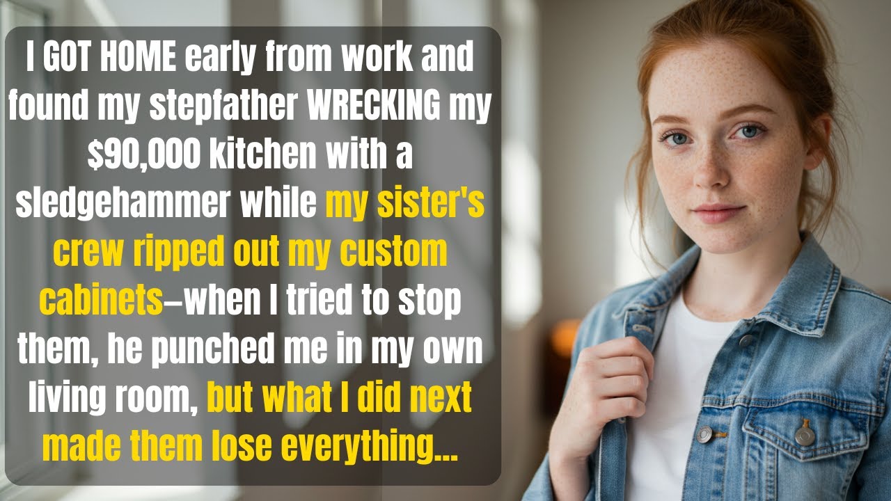 Came Home Early—My Sister and Her Stepfather Turned My Dream Kitchen Into Rubble. Then I Fought Back