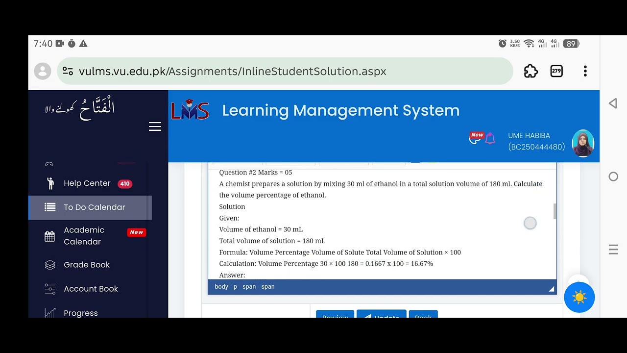 GSC101 Assignment 2 Solution Spring 2026 | 100% Correct | General Science | Virtual University (VU)
