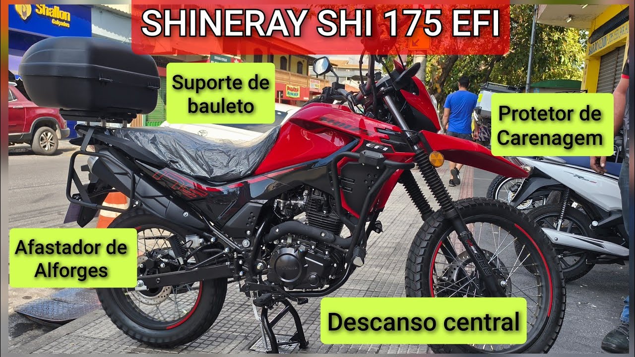 Acessórios que instalarmos na Shineray SHI 175 EFI 