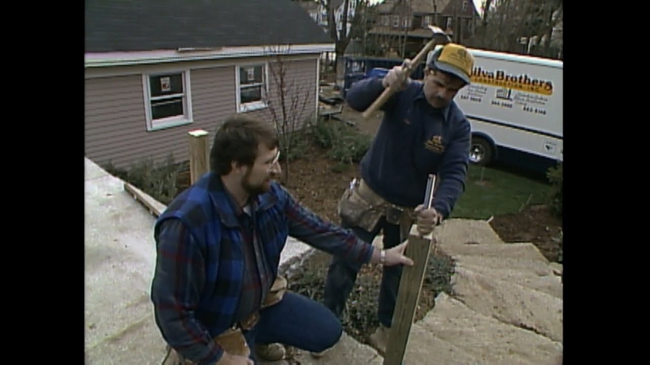 Tom and Norm install a patio railing 1988